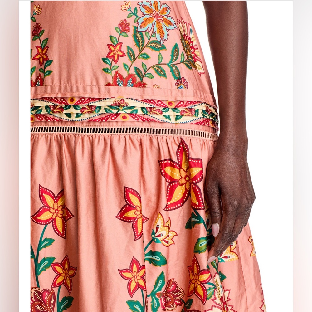 FARM Rio Pink Garden Delight Short Sleeve Maxi Dress - Picture 5 of 14